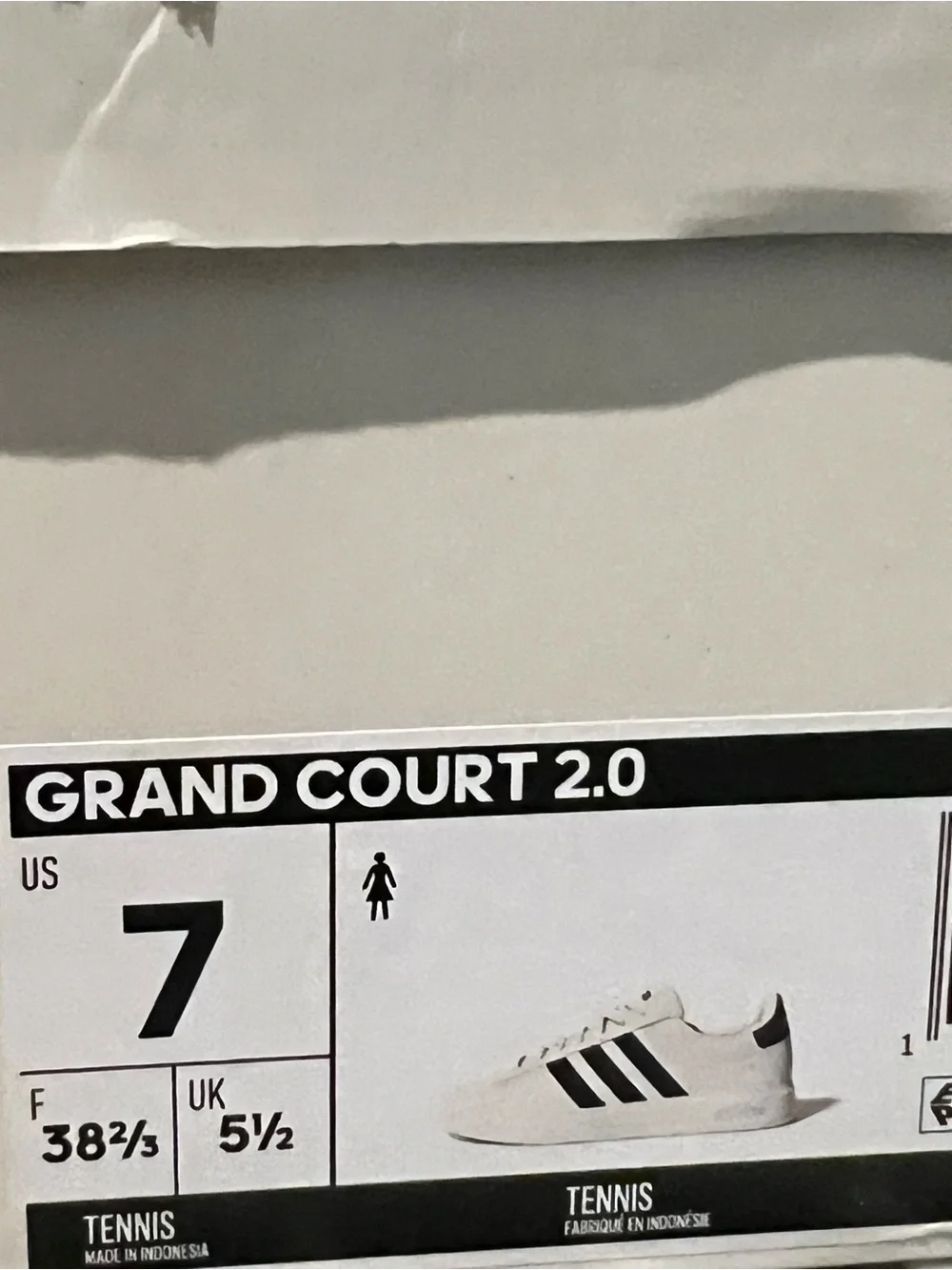 ADIDAS GRAND COURT 2.0 WOMEN'S SHOES 7